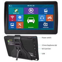 Lecteur portable pour voiture Podofo 7'' avec écran tactile, 16 Go de ROM, GPS, émetteur FM, radio de voiture, connexion filaire, stock UE