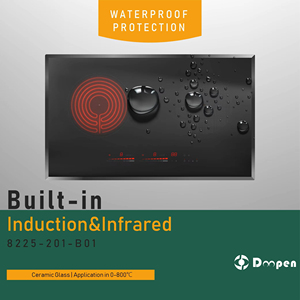 Cocina infrarroja de 3700W de alta potencia con 2 quemadores, sistema de inducción de puente medio + sistema de calentamiento, cocina eléctrica de 2 quemadores - Product Image 4