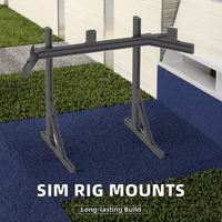 Support de simulateur de course à écran unique ou triple personnalisé avec profilés en aluminium, support de sol, support de moniteur