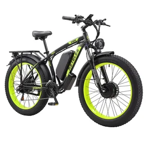 Pengiriman gratis EU US gudang sepeda listrik KETELES 2x1000W Dual Motor 23Ah baterai besar 26 "Fat ban 2000W e-bike