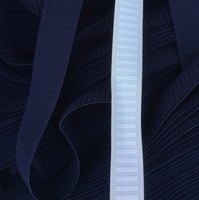 Échantillon Gratuit en Stock – Bande Élastique Tissée Antidérapante Noire et Blanche de 2 cm, Non-Roulée, à Côtes