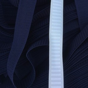 Campione gratuito 2 cm nastro elastico tessuto Non rotolante con nastro elastico tessuto antiscivolo bianco nero - Product Image 3