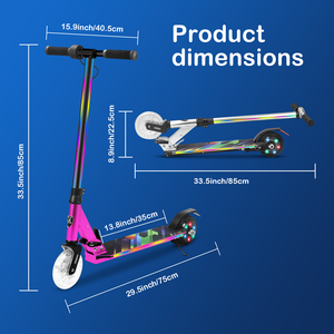 Anluosen สกู๊ตเตอร์ไฟฟ้าสำหรับเด็ก, สกู๊ตเตอร์ไฟฟ้ามอเตอร์100W สำหรับเด็กอายุ8 + ปีของ E145 - Product Image 3