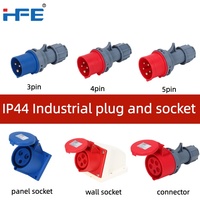 Connecteurs Industriels Étanche HFE IP44 IP67 3 4 5 Broches 3P 4P 5P 16A 110V 220V 380V 16 Ampères 013 113 213 313 413 Prises et Fiches Étanches