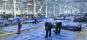 방수 내화 트럭 커버 Pvc 방수포 트럭 측면 커튼 산업 중장비 트럭 방수포 방수포 커버 트레일러 - Product Image 5