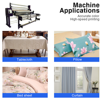Machine de transfert thermique à rouleaux électrique 1200 mm pour impression par sublimation sur tissu, textile, vêtements, rideaux, personnalisable