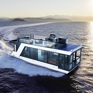 Allhouse Maison de restaurant flottante de luxe Bateau d'<span class=keywords><strong>occasion</strong></span> Ponton Bateau-maison Cabine Electrische avec moteur - Product Image 2