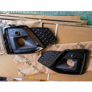 Marco de Luz Antiniebla para <span class=keywords><strong>Audi</strong></span> <span class=keywords><strong>A5</strong></span> S5 2020-2024, Cubierta ACC, Parachoques Delantero ABS, Rejilla Inferior Negra - Product Image 3