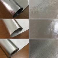 Barrière anti-vapeur moderne, isolation thermique renforcée, revêtement en feuille d'aluminium, tissu tissé MPET/MPET écologique, résistant au feu