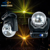Nouvelle Arrivée - Projecteur Rotatif à Effet Lumineux DMX512 100W avec Boule Miroir en Verre pour Scène, Discothèque, Mariage et Fête