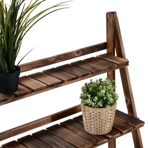 Support à <span class=keywords><strong>plantes</strong></span> en bois massif à 3 niveaux, étagère autoportante respirante, durable, écologique, mobilier <span class=keywords><strong>de</strong></span> <span class=keywords><strong>jardin</strong></span> moderne <span class=keywords><strong>pour</strong></span> l'extérieur - Product Image 2