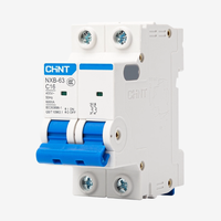 Disjoncteur miniature Chint NXB pour usage domestique, 2P 50A Type C, capacité de coupure 1KA, garantie 12 mois