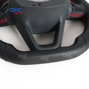 Volante de cuero hecho a mano de entrega rápida para Volant <span class=keywords><strong>Seat</strong></span> Cupra Ateca 2019 <span class=keywords><strong>2015</strong></span> 2017 2018 <span class=keywords><strong>Leon</strong></span> <span class=keywords><strong>St</strong></span> Cupra volante OHC - Product Image 5