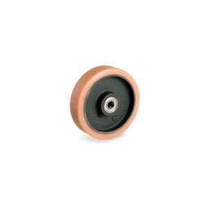 TELLURE ROTA - 632356 Vulkollan®Roues en polyuréthane, largeur de la roue centrale en fonte 50mm, ø 200 mm (Qté 2) - Product Image 1