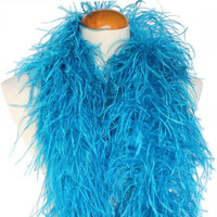Boa en plumes d'autruche multicolores teintes 1 2 3 4 5 8 10 plis, 2 mètres, châle, robe de soirée, vêtement féminin, décoration DIY, écharpe