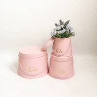 Belles boîtes rigides fendues de carton de boîte de fleur de cône de stock avec la stratification brillante et mate pour des fleurs