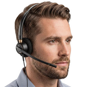 Casque filaire supra-auriculaire Plantronics avec microphone à réduction de bruit pour usage professionnel - Product Image 2