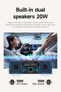 Autoradio BQCC 1DIN Lecteur MP3 Double USB Stéréo LED Couleur RCA Audio Double BT LCD FM/AM/RDS/AUX Suivi de Localisation Haut-parleur Intégré - Product Image 5