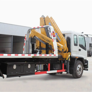 Nuevo Camión Grúa con Plataforma <span class=keywords><strong>Basculante</strong></span> Diésel Manual 4X2 de 8 Toneladas con Grúa de 6 Toneladas - Product Image 3