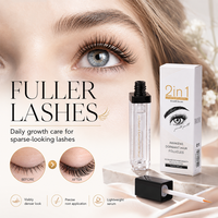 Sérum nourrissant pour cils et sourcils 2 en 1, liquide 7 ml, amplificateur de cils et de sourcils pour cils et sourcils clairsemés, soin quotidien des yeux