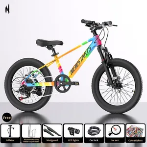 Vélos de montagne colorés pour enfants de 5 à 8 ans, 12 ans et plus, garçons et filles pour adolescents, vélos à pédales - Product Image 6