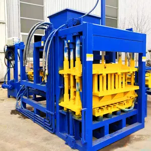 Vibro pres blok makinesi QT4-16 beton elektrikli blok yapma makinesi İspanya