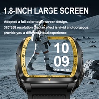 Montre connectée carrée de sport en plein air KT83, appels, suivi du sommeil, suivi de la forme physique, étanche, unisexe, Android, 5-10 jours d'autonomie