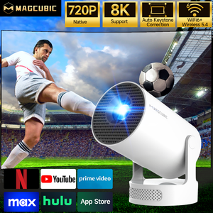 โปรเจคเตอร์ Magcubic HY300 Pro+ เลเซอร์อัจฉริยะ ความละเอียดเนทีฟ 720P รองรับ WiFi6 ระบบ Android14 พกพาสะดวก โปรเจคเตอร์ LCD LED สำหรับใช้ในบ้าน รองรับความละเอียด 8K - Product Image 3