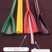 Tension d'isolation de température chaude en caoutchouc de silicone manchons de protection de fil de câble de ligne aérienne