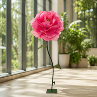 Bunga Peony Sutra Buatan Tangan Ukuran Besar Cocok untuk Digunakan dalam Upacara Pernikahan, Toko Butik, dan Dekorasi Etalase