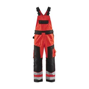 BLAKLADER - 266018115599C152 Pantalones con pechera de alta visibilidad Rojo/Negro-EAN 7330509773291 ROPA DE TRABAJO DE 2017 - Product Image 1
