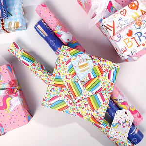 High Quality Wholesale 80g <b>Birthday</b> ArtPaper Tissue 43*300cm Gift Luxury Custom Packaging <b>Wrapping</b> <b>Paper</b> <b>Roll</b> - Product Image 6