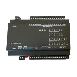 CWT-MB308P 8AI + 4AO + 16DI + 6DO RS485 RS232以太网Modbus Rtu Tcp控制器