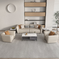 Hochwertige moderne Luxus Büro Leders ofa Set Möbel modulares Sofa Wohnzimmer Sofas
