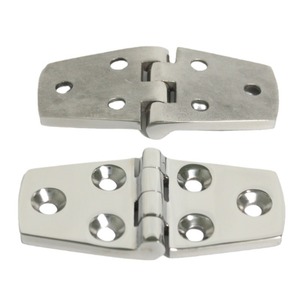 Bisagra de Puerta de Acero Inoxidable 38x76x4mm, Seis Orificios, Grado Marino, Engrosada y Pulida para Reparación y Reemplazo - Product Image 1