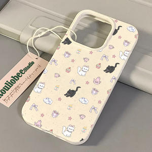 Nuovo Design gattino bianco e nero Cartoon <span class=keywords><strong>Cover</strong></span> per <span class=keywords><strong>iPhone</strong></span> 15 per Apple 14 ProMax 13 Pro e XR <span class=keywords><strong>Cover</strong></span> in scatola incluse - Product Image 3