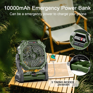 <b>Outdoor</b> Camping <b>Table</b> Fan Portable Rechargeable Fan With250mL Water Tank, RGB Lights USB Rechargeable for <b>Outdoor</b> Use - Product Image 2