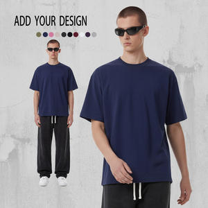 Camisetas al por mayor para hombre, de algodón, de verano, lisas, de alta calidad, con impresión de logotipo personalizado, tallas grandes. - Product Image 1