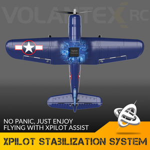 Avion télécommandé électronique Volantex <span class=keywords><strong>F4U</strong></span> <span class=keywords><strong>Corsair</strong></span> V2 4 canaux pour débutants avec stabilisateur gyroscopique 761-8B - Product Image 2