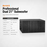 Système de sonorisation professionnel 3200W avec double subwoofer de 21 pouces pour spectacles sur scène et tournées en extérieur