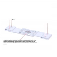 Instrument de mesure de fissures standard portable pour surveiller les fissures des coins de mur avec un compas de comparaison en forme de L