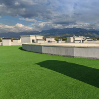 Meisen niedriger Preis Buntes Kunstrasen für Park Garden Landschafts bau Outdoor Anti-UV Allwetter Grün Wasserdichte Rasen teppiche