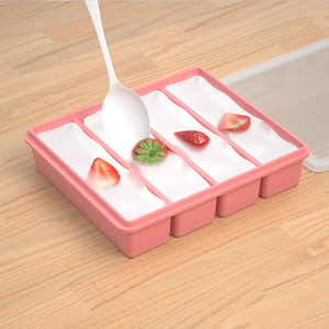 Linh hoạt & tái sử dụng không dính cấp thực phẩm Silicone Ice khuôn khay hình chữ nhật nhà ICE CUBE Khay cho Ice Cream làm - Product Image 1