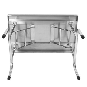 โต๊ะเตรียมอาหารสแตนเลสแบบพับได้ ปรับระดับได้ สำหรับร้านอาหารเชิงพาณิชย์ - Product Image 3