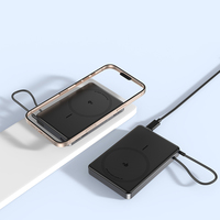 OEM Qi2 10000mAh 38.5Wh en alliage d'aluminium Écran LCD portable Charge rapide Banque d'alimentation magnétique sans fil