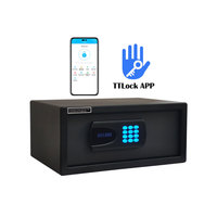 TTLOCK APP Intelligenter Hotelsafe aus Vollstahl – Kleiner Hotelsafe mit Elektronischem Zahlenschloss und TTLOCK Code