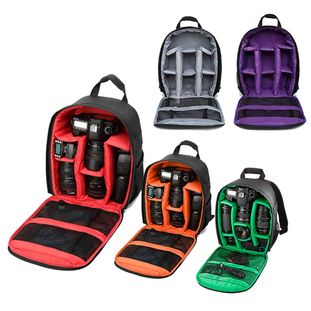 Outdoor DSLR Camera Backpack Video Digital Shoulder Camera Bags Waterproof Photo Knapsack Case for Canon Nikon and Sony
