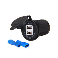 Double prise de chargeur USB 12v 3.1A avec led