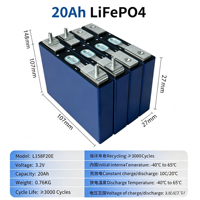 Batterie LiFePO4 professionnelle CALB 20Ah 3.2V, décharge maximale 70C, haute puissance, pour système audio de voiture de course, qualité A