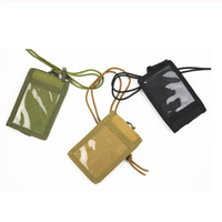 Pochette tactique pour cartes d'identité, sac de rangement pour dossiers, sac de cou, porte-cartes suspendues